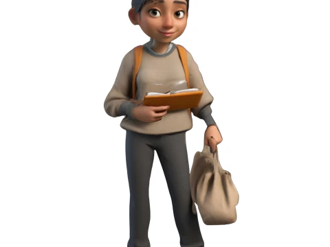 Business Casual Character Model Collection 3D Print Model