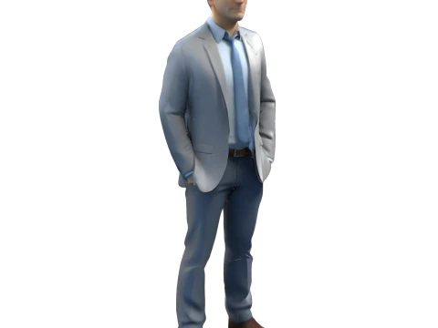 Business Casual Character Model Collection 3D Print Model