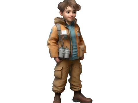 Adventure Team Character Set 3Dプリントモデル
