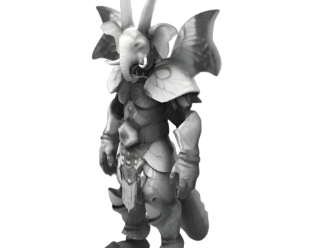 Mystical Character Figurine Set 3D Print Model