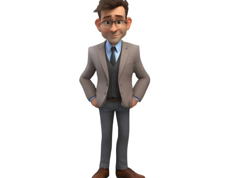 Business Character Collection - Modern Professional Avatars Modello di stampa 3D