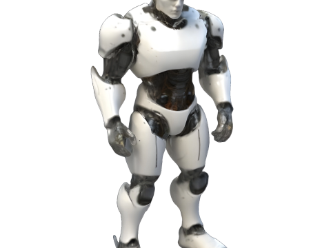 Futuristic Guardians Robot Set 3D Print Model