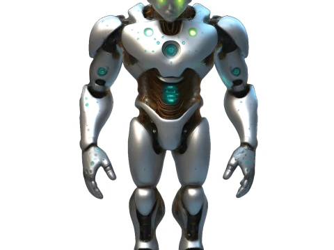 Futuristic Guardians Robot Set 3D Print Model