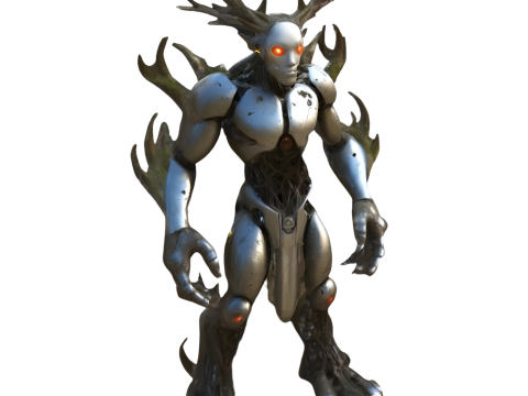 Futuristic Guardians Robot Set 3D Print Model