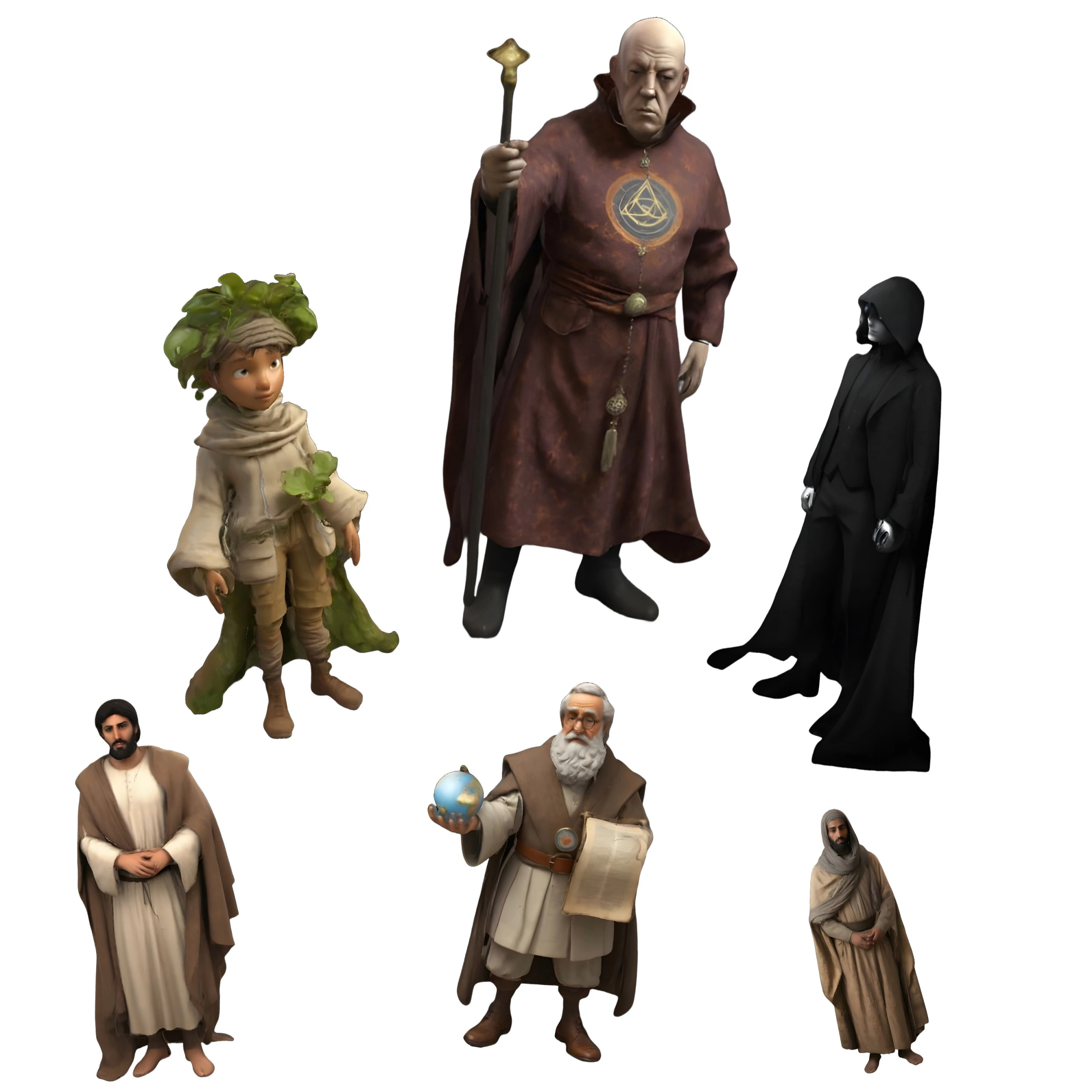 Medieval Fantasy Character Collection 3D Print Model .c4d .max .obj .3ds .fbx .stl .blend