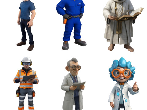 Professional Character Collection 3D Print Model
