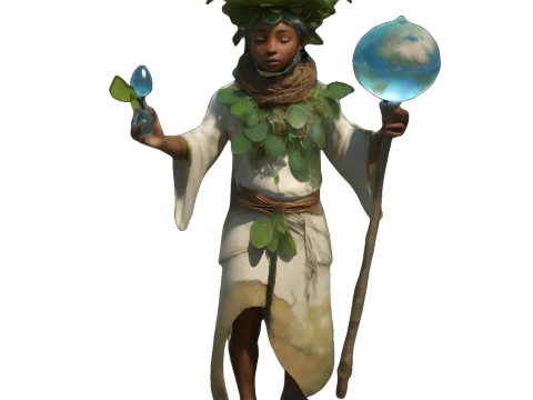 Cole&ccedil;&atilde;o Mystic Realms - Personagens de Fantasia e Golem Elemental Modelo de Impressão 3D