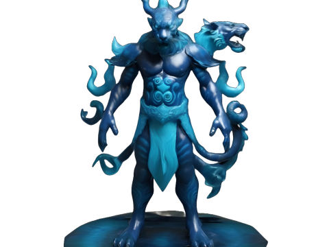 Mystic Realms Collection - Fantasy Characters and Elemental Golem 3D-printmodel