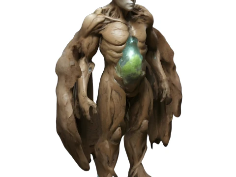 Cole&ccedil;&atilde;o Mystic Realms - Personagens de Fantasia e Golem Elemental Modelo de Impressão 3D