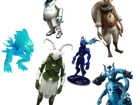 Fantasy Creature Collection - Alien Chronicles 3D Print Model