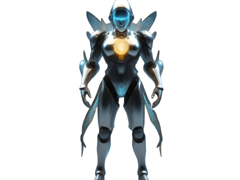 Futuristic Robot Character Pack 3Dプリントモデル