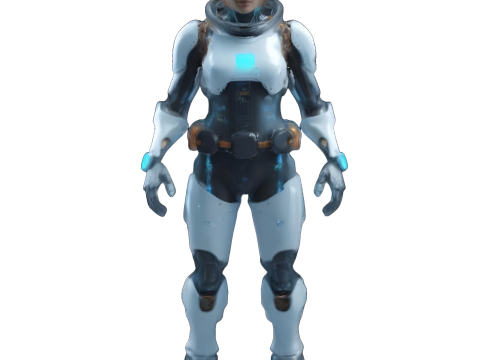 Futuristic Robot Character Pack 3Dプリントモデル