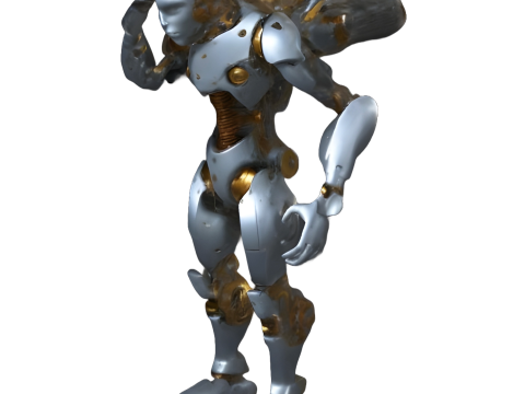Futuristic Robot Character Pack 3Dプリントモデル
