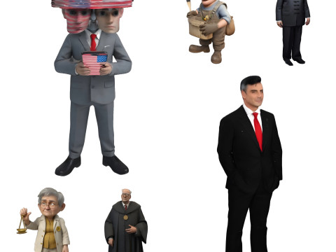 Iconic Figures Vol 1 3D 打印模型