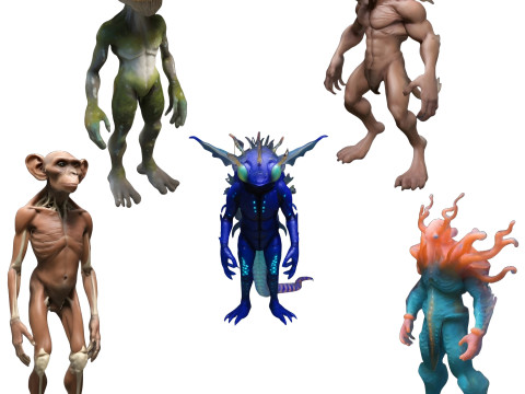 Primordial Guardians Collection 3D Print Model