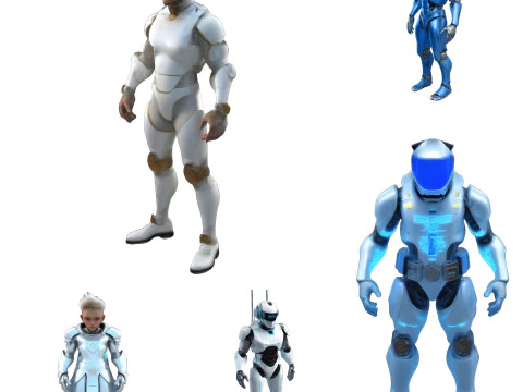 चरवाहे और भविष्य के योद्धा 3D प्रिंट मॉडल