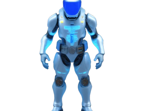 Cowboy and Future Warriors 3D Print Model