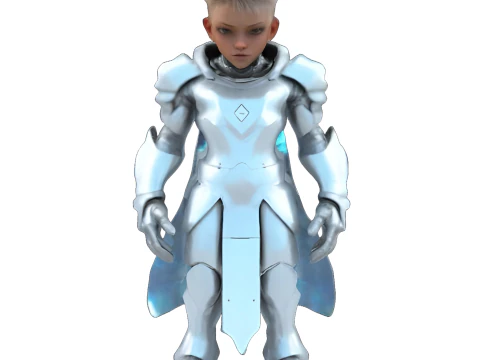 Cowboy and Future Warriors 3D Print Model