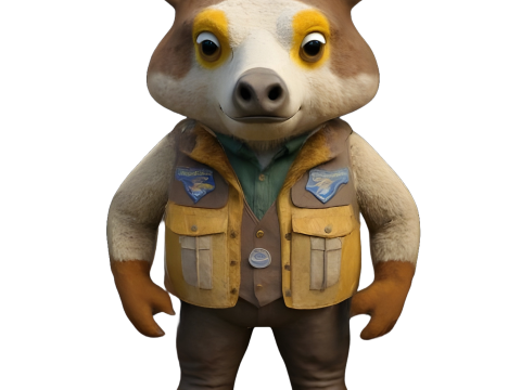 Anthropomorphic Character Collection Model Cetak 3D
