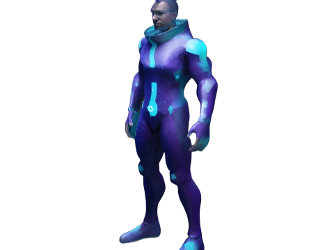 Cyber Squad Character Collection 3D 프린트 모델
