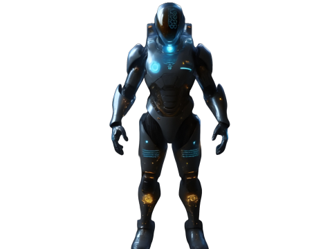 Cyber Squad Character Collection 3D 프린트 모델