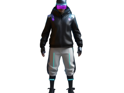 Cyber Squad Character Collection 3D 프린트 모델