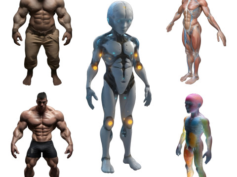 Advanced Human Body Study Collection 3D-printmodel