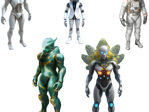 Future Beings Series 3D Print Model