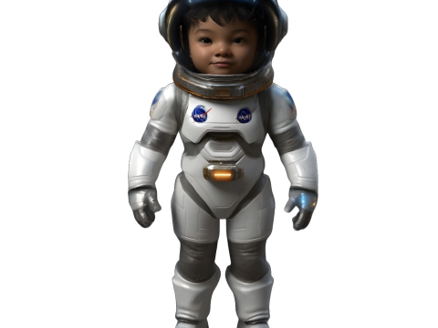 Futuristic Character Collection - Space Explorers and Synthetics Modèles 3D en vedette