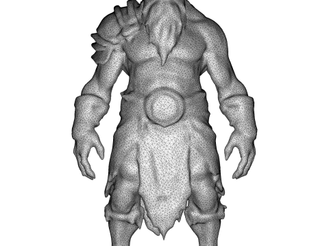 Elder Orc Guardian Model Cetak 3D