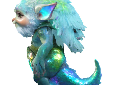 Aqua Forest Sprite 3D Print Model