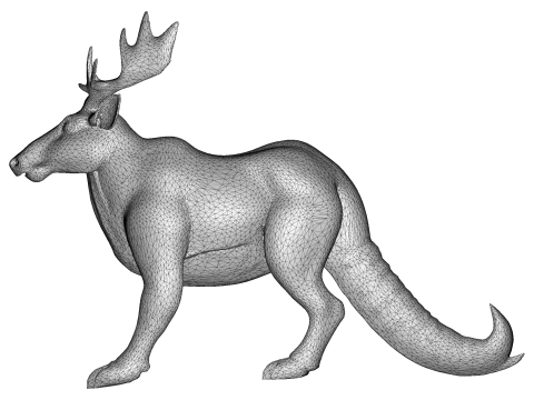 Turquoise Forest Guardian - Fantasy Deer Sculpture Modelo de impresión 3D