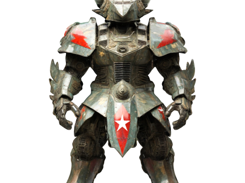 Crimson Warlord Armor 3D 打印模型