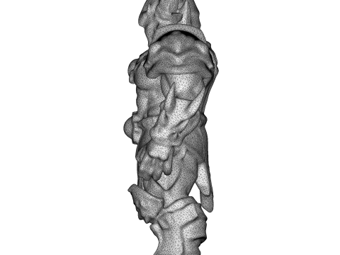 Crimson Warlord Armor 3D 打印模型