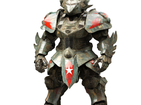 Crimson Warlord Armor 3D 打印模型