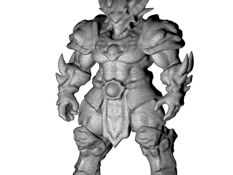 Crimson Warlord Armor 3D 打印模型