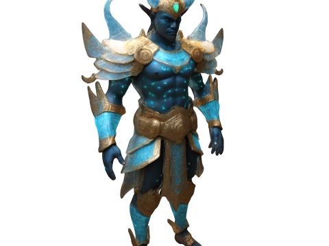 Celestial Guardian Warrior Figure Modelo de impresión 3D