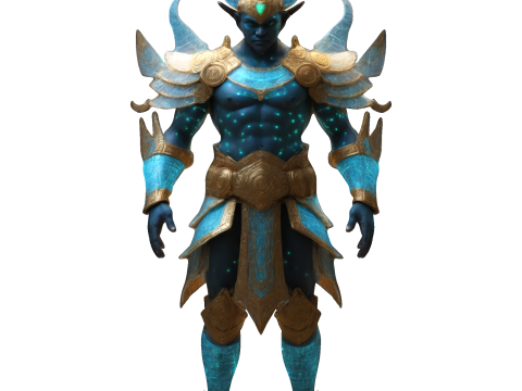 Celestial Guardian Warrior Figure Modelo de impresión 3D