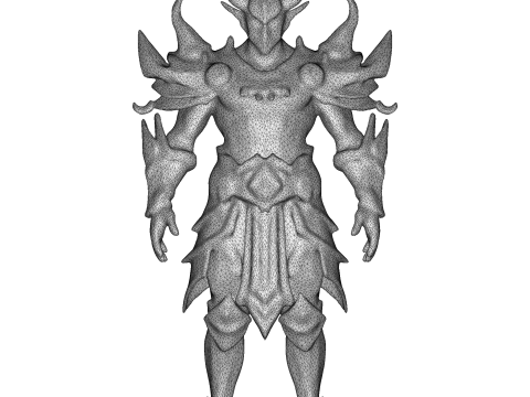Celestial Guardian Warrior Figure Modelo de impresión 3D