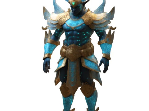 Celestial Guardian Warrior Figure 3D Print Model