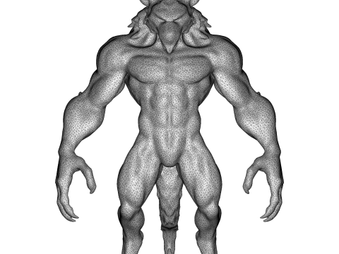 Armored Lycanthrope Warrior Modelo de Impressão 3D