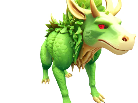 Verdant Dragon Guardian 3D Print Model
