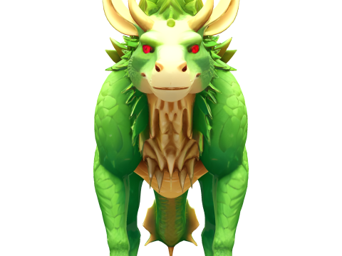 Verdant Dragon Guardian Modelo de impresión 3D