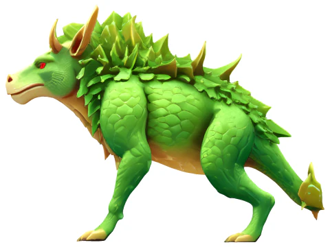 Verdant Dragon Guardian 3D Print Model