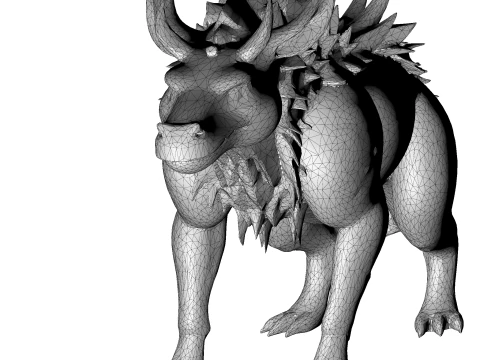 Verdant Dragon Guardian 3D Print Model