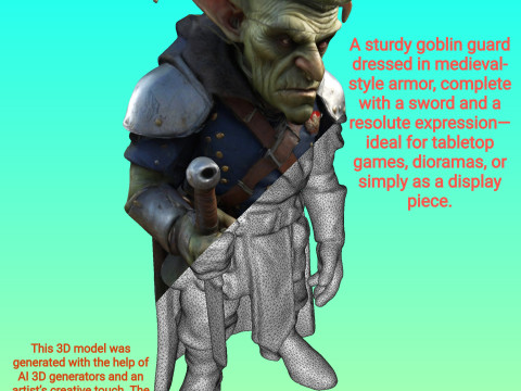 Goblin Footman 3D Print Model