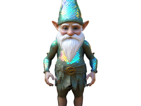 Iridescent Forest Gnome 3D Print Model