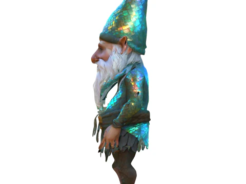 Iridescent Forest Gnome 3D Print Model