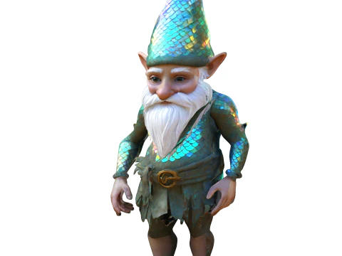 Iridescent Forest Gnome 3D Print Model