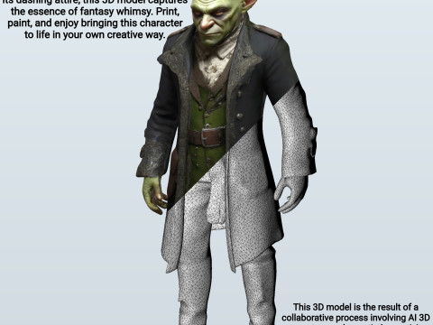 Goblin Dandy Figurine Modelo de impresión 3D